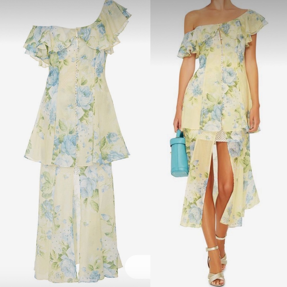 Alice McCall Yellow Floral Off-Shoulder Maxi Dress - Picture 3 of 11